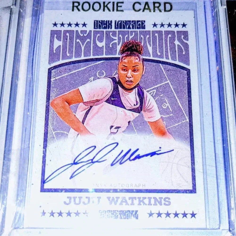 Juju Watkins 2022 Onyx Vintage Competitors Blue Ink Auto /50 #CAWA